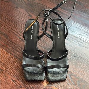 Marc Fisher Black Strappy Sandals